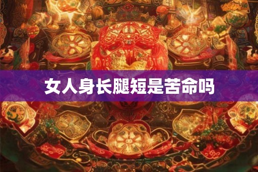 女人身长腿短是苦命吗