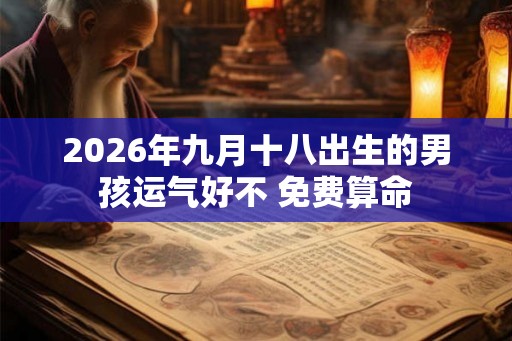 2026年九月十八出生的男孩运气好不 免费算命