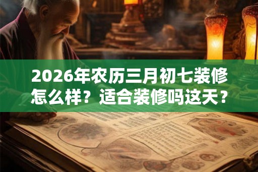 2026年农历三月初七装修怎么样？适合装修吗这天？