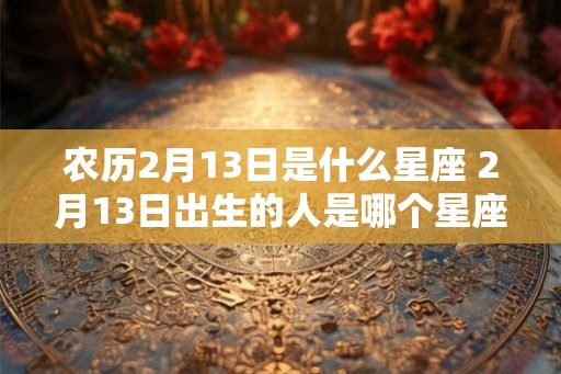 农历2月13日是什么星座 2月13日出生的人是哪个星座