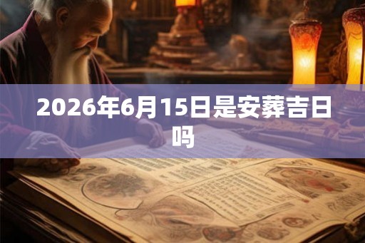 2026年6月15日是安葬吉日吗
