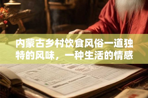 内蒙古乡村饮食风俗一道独特的风味，一种生活的情感
