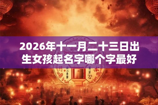 2026年十一月二十三日出生女孩起名字哪个字最好 2026年十一月二十三日出生女孩起名字哪个字最好
