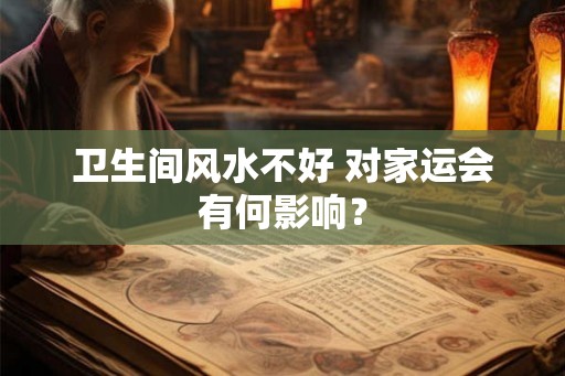 卫生间风水不好 对家运会有何影响？
