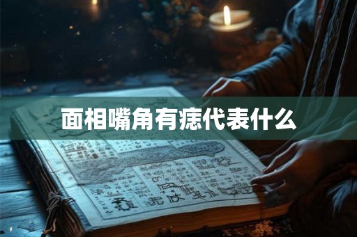 面相嘴角有痣代表什么 面相嘴角有痣代表什么
