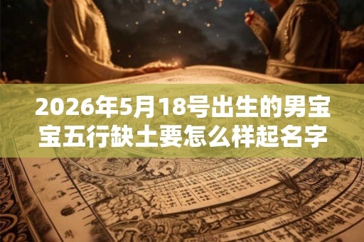 2026年5月18号出生的男宝宝五行缺土要怎么样起名字