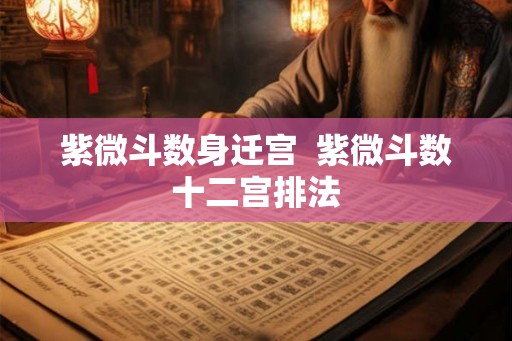紫微斗数身迁宫  紫微斗数十二宫排法