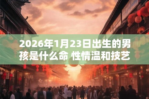2026年1月23日出生的男孩是什么命 性情温和技艺护身
