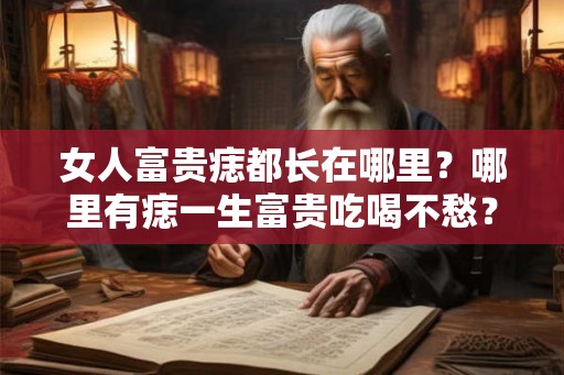 女人富贵痣都长在哪里？哪里有痣一生富贵吃喝不愁？