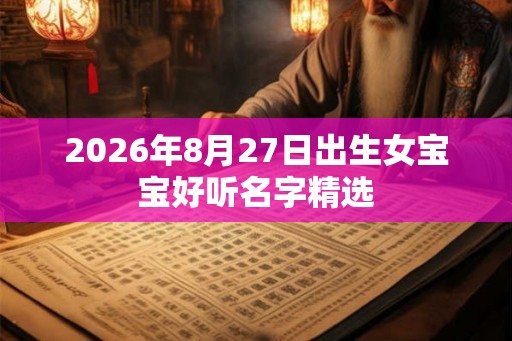 2026年8月27日出生女宝宝好听名字精选 2026年8月27日出生女宝宝好听名字精选
