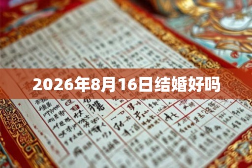 2026年8月16日结婚好吗 2026年8月16日结婚好吗