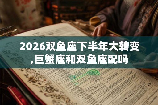 2026双鱼座下半年大转变,巨蟹座和双鱼座配吗