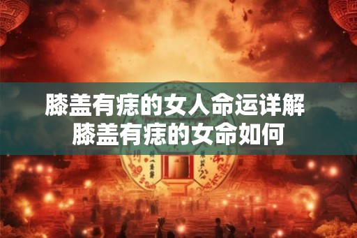 膝盖有痣的女人命运详解 膝盖有痣的女命如何
