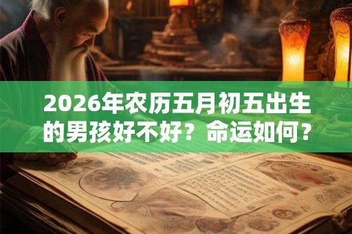 2026年农历五月初五出生的男孩好不好？命运如何？