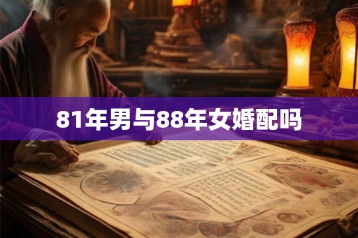 81年男与88年女婚配吗