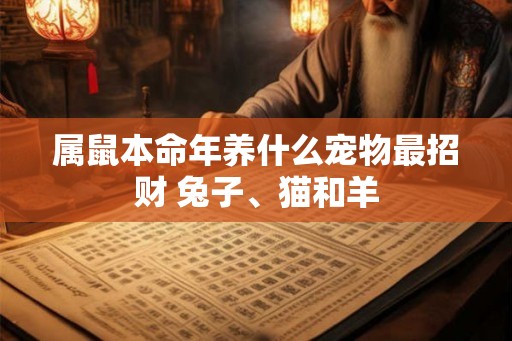 属鼠本命年养什么宠物最招财 兔子、猫和羊