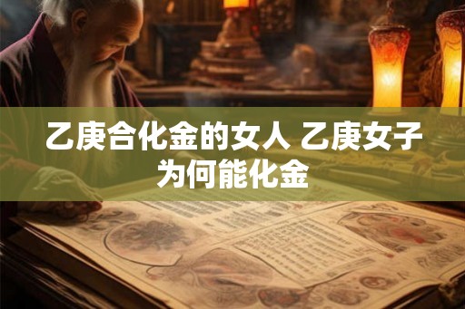 乙庚合化金的女人 乙庚女子为何能化金