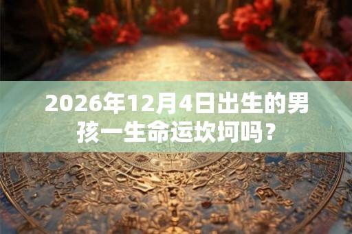 2026年12月4日出生的男孩一生命运坎坷吗？