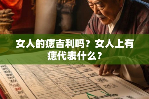 女人的痣吉利吗？女人上有痣代表什么？