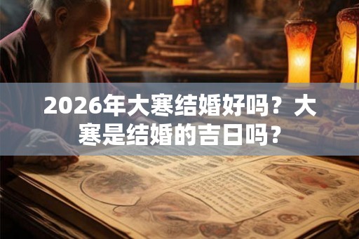2026年大寒结婚好吗?大寒是结婚的吉日吗? 2026年大寒结婚好吗?大寒是结婚的吉日吗?