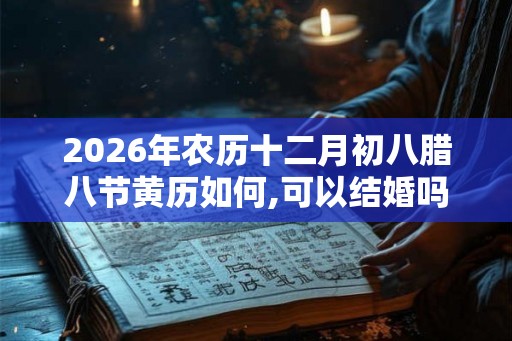 2026年农历十二月初八腊八节黄历如何,可以结婚吗？