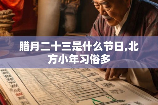 腊月二十三是什么节日,北方小年习俗多
