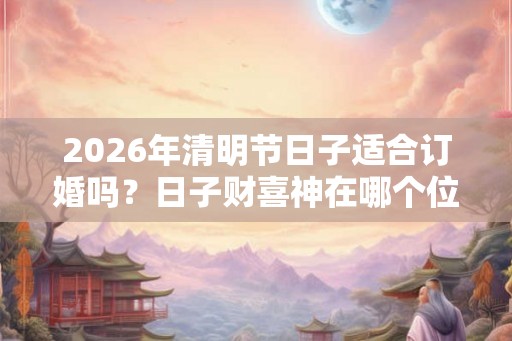 2026年清明节日子适合订婚吗？日子财喜神在哪个位置？