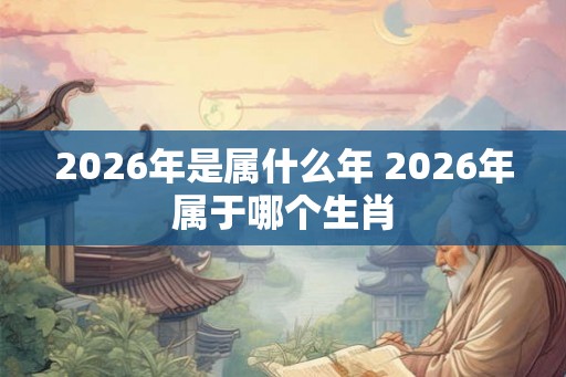 2026年是属什么年 2026年属于哪个生肖