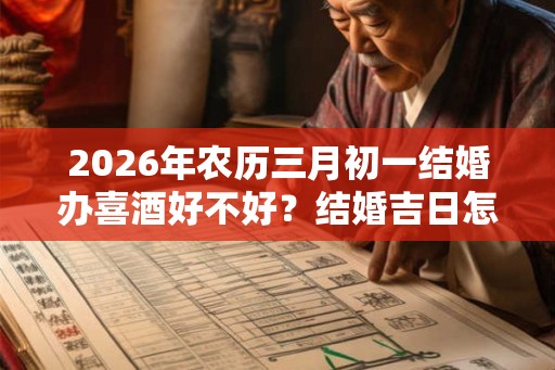 2026年农历三月初一结婚办喜酒好不好？结婚吉日怎么看？