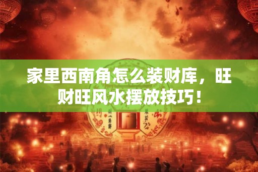 家里西南角怎么装财库,旺财旺风水摆放技巧! 家里西南角怎么装财库,旺财旺风水摆放技巧!