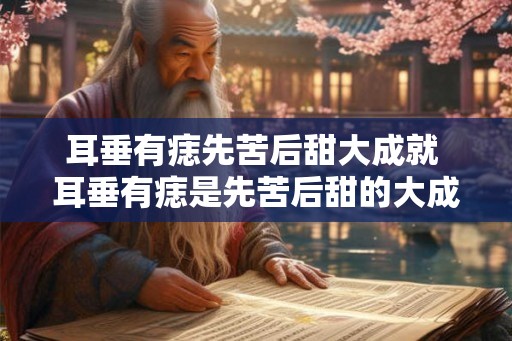 耳垂有痣先苦后甜大成就 耳垂有痣是先苦后甜的大成就吗