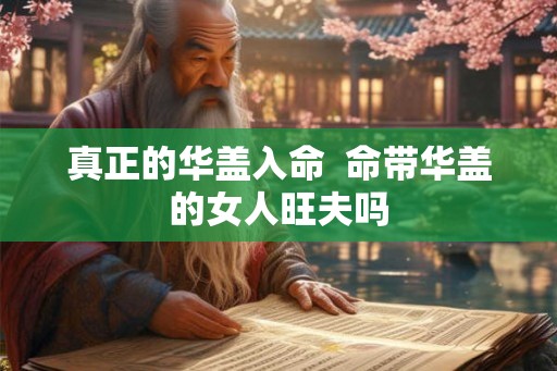 真正的华盖入命  命带华盖的女人旺夫吗