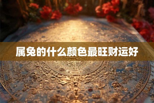 属兔的什么颜色最旺财运好