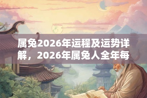 属兔2026年运程及运势详解，2026年属兔人全年每月运势