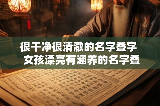 很干净很清澈的名字叠字  女孩漂亮有涵养的名字叠字