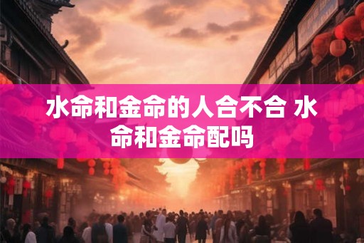 水命和金命的人合不合 水命和金命配吗