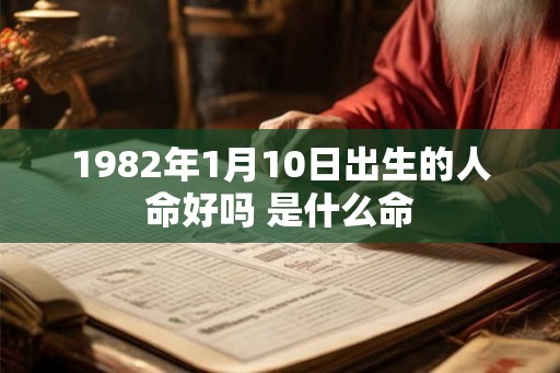 1982年1月10日出生的人命好吗 是什么命 1982年1月10日出生的人命好吗 是什么命