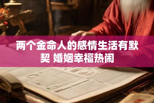 两个金命人的感情生活有默契 婚姻幸福热闹