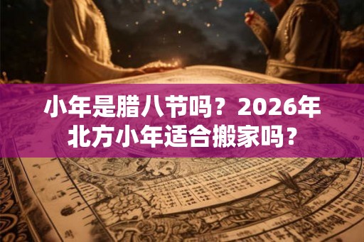 小年是腊八节吗？2026年北方小年适合搬家吗？