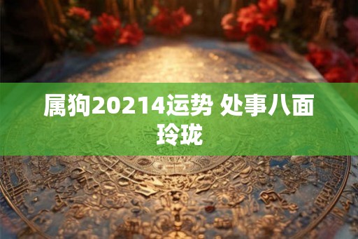 属狗20214运势 处事八面玲珑