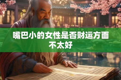 嘴巴小的女性是否财运方面不太好 嘴巴小的女性是否财运方面不太好