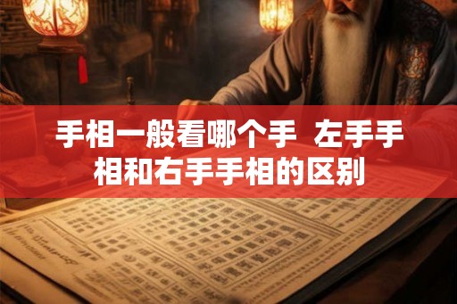 手相一般看哪个手 左手手相和右手手相的区别 手相一般看哪个手 左手手相和右手手相的区别