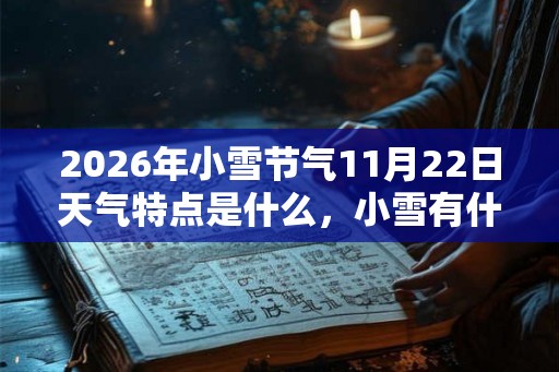 2026年小雪节气11月22日天气特点是什么，小雪有什么讲究？