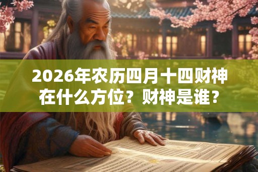 2026年农历四月十四财神在什么方位？财神是谁？