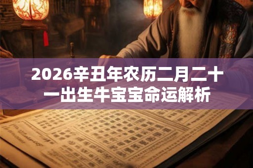 2026辛丑年农历二月二十一出生牛宝宝命运解析