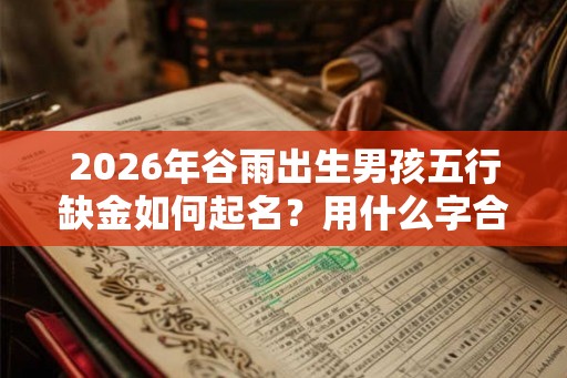 2026年谷雨出生男孩五行缺金如何起名？用什么字合适？