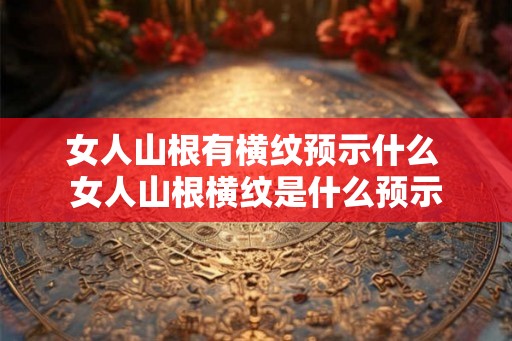 女人山根有横纹预示什么 女人山根横纹是什么预示