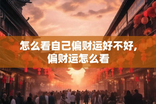 怎么看自己偏财运好不好,偏财运怎么看