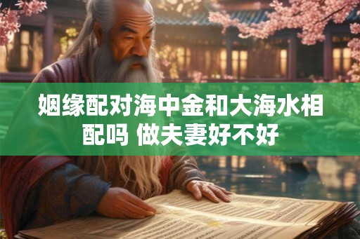 姻缘配对海中金和大海水相配吗 做夫妻好不好