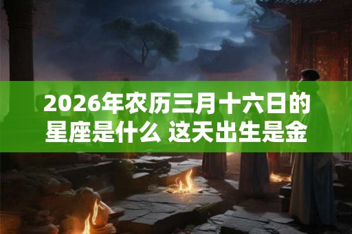 2026年农历三月十六日的星座是什么 这天出生是金牛座吗
